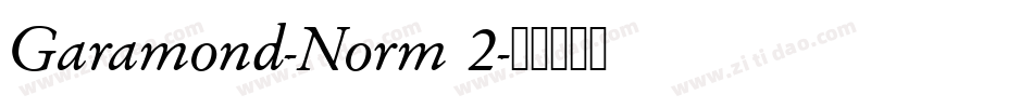Garamond-Norm 2字体转换
